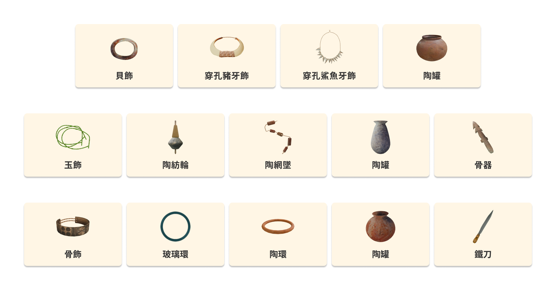 陪葬品製作列表